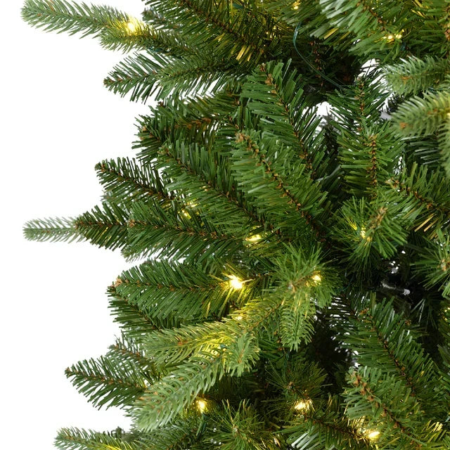 Árvore de Natal Nevada 180/210m - com Luzes LED Quentes e Multicoloridas