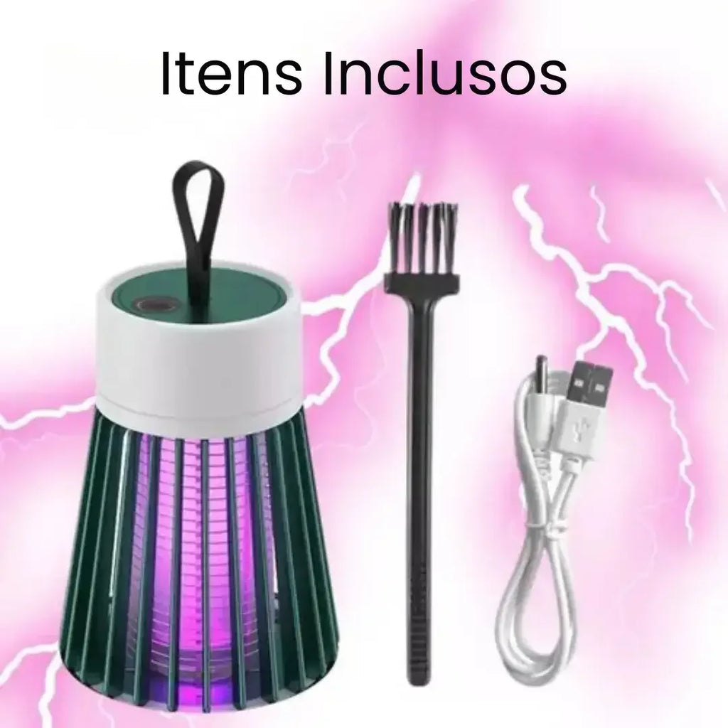 Mata-Mosquitos Elétrico Luz UV USB – Proteção 360° | Modern Casa