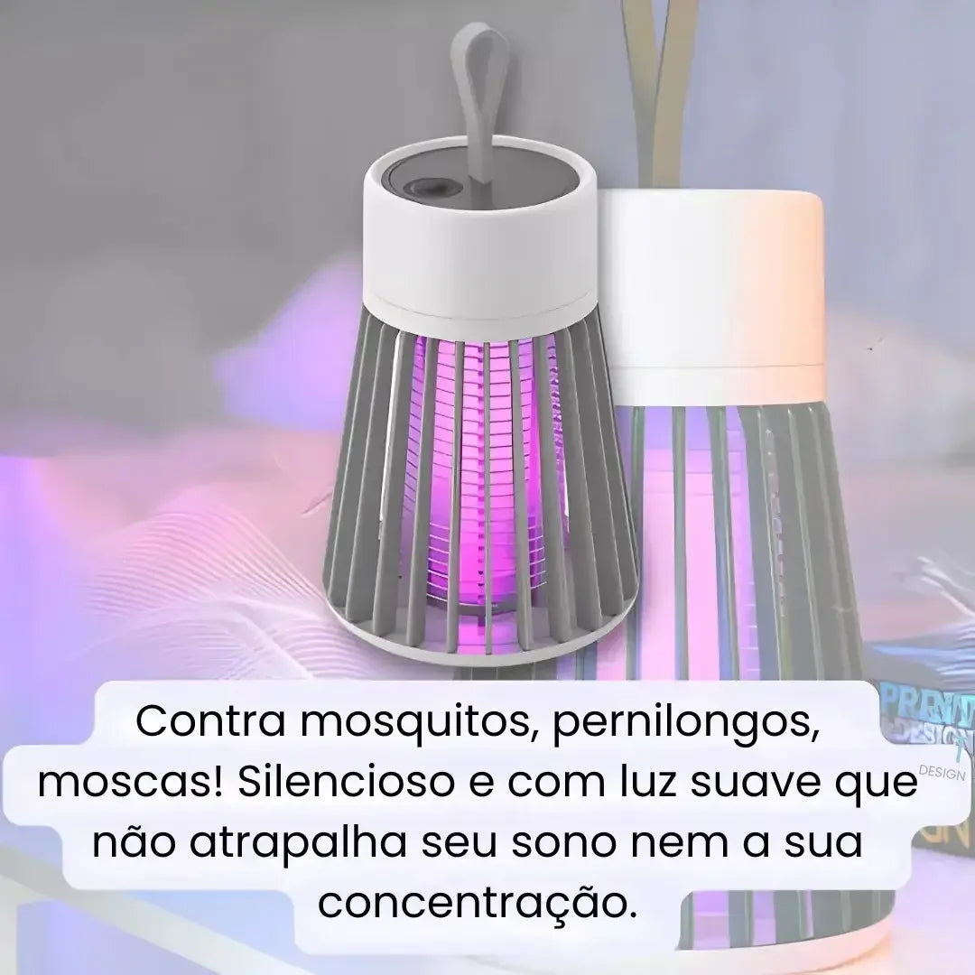 Mata-Mosquitos Elétrico Luz UV USB – Proteção 360° | Modern Casa
