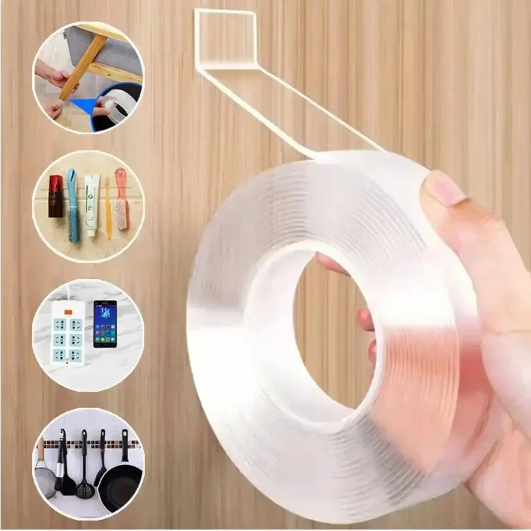 Fita Adesiva Dupla Face Extra Forte Transparente NanoGel