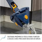 Mop de Limpeza Triangular 360° + Refil Grátis