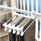 Cabide Organizador Inox para Calças - Retrátil 5 em 1