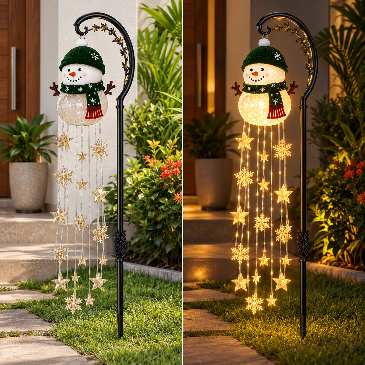 Boneco de Neve Chuva de Luz - Casa Lumi