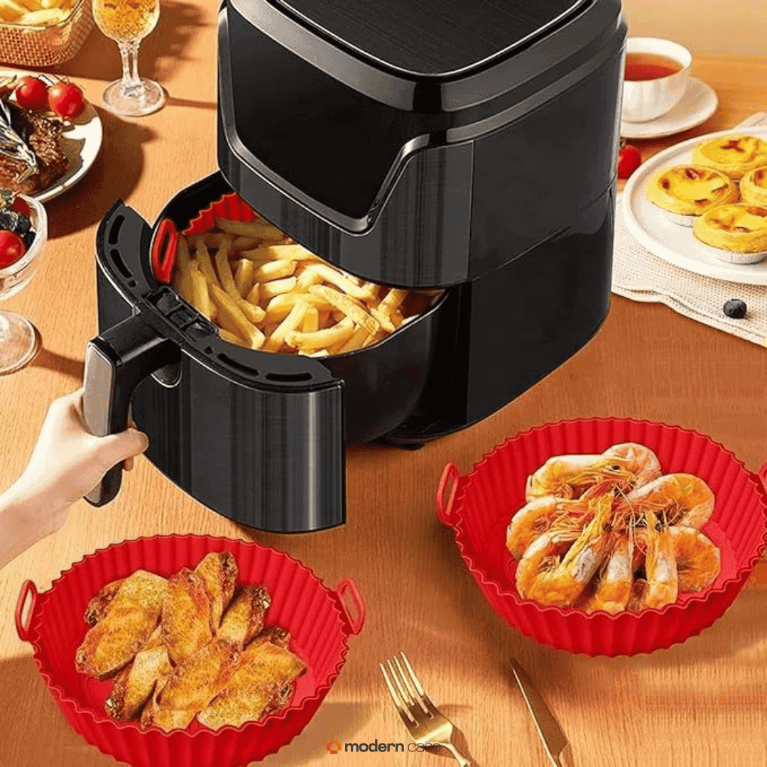 Kit 6 Formas Airfryer Silicone Antiaderente