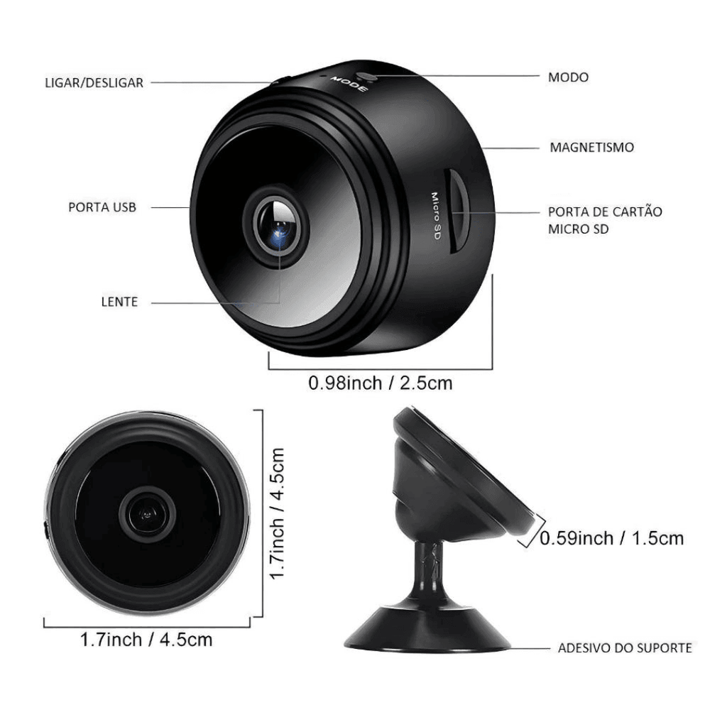Mini Câmera Espiã Wi-Fi A9