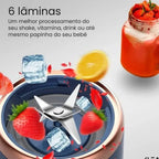 Mini Liquidificador Portátil Recarregável com Copo Extra
