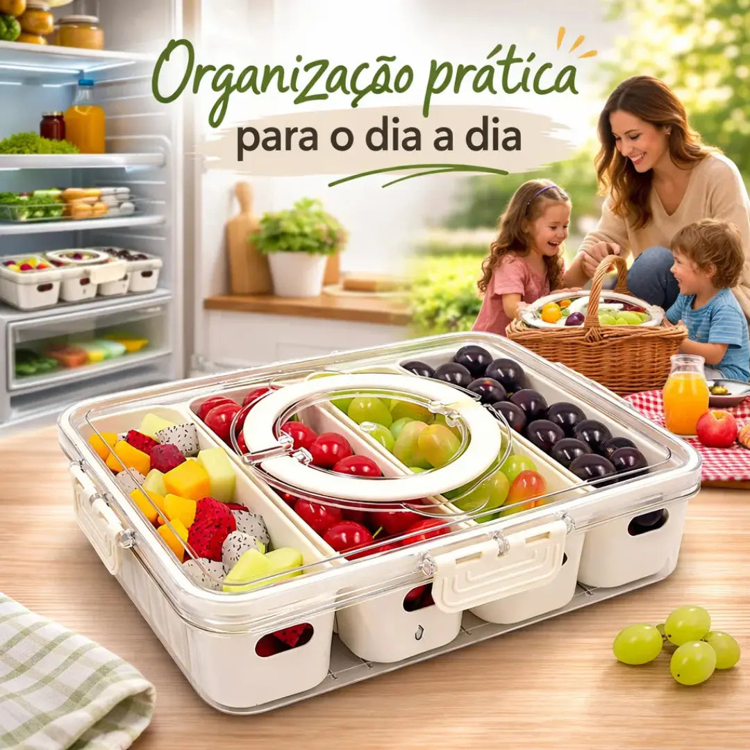Organizador Hermético com 4 Divisórias